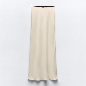 Zara Satin Effect Slip Skirt